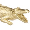 Statueta Crocodil, rasina, auriu, H.11 cm, 185990