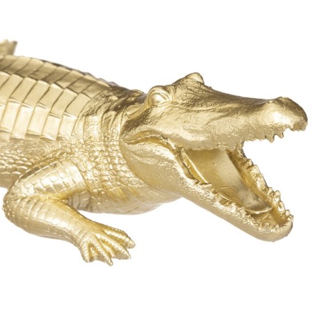 Statueta Crocodil, rasina, auriu, H.11 cm, 185990