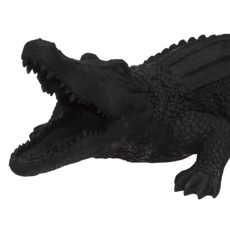 Statueta Crocodil, negru, rasina, L.100 cm, 185991