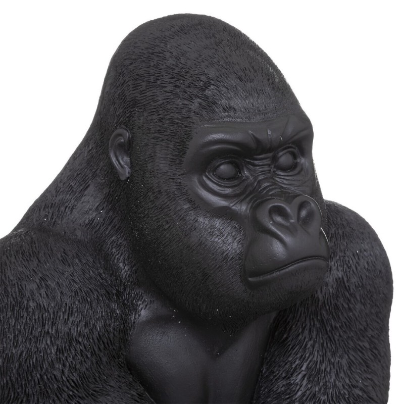 Statueta Gorilla, polirasina, negru, H.67 cm, 185995