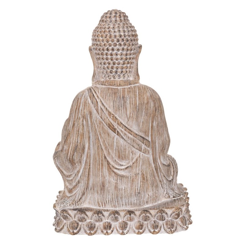 Statueta Buddha, efect lemn, H.67 cm, 186002