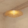 Suspensie Tess, metal, bambus, 1XE27, D.75 cm, 186320