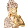 Statueta Buddha asezat, rășină, auriu, H.19 cm, 187941