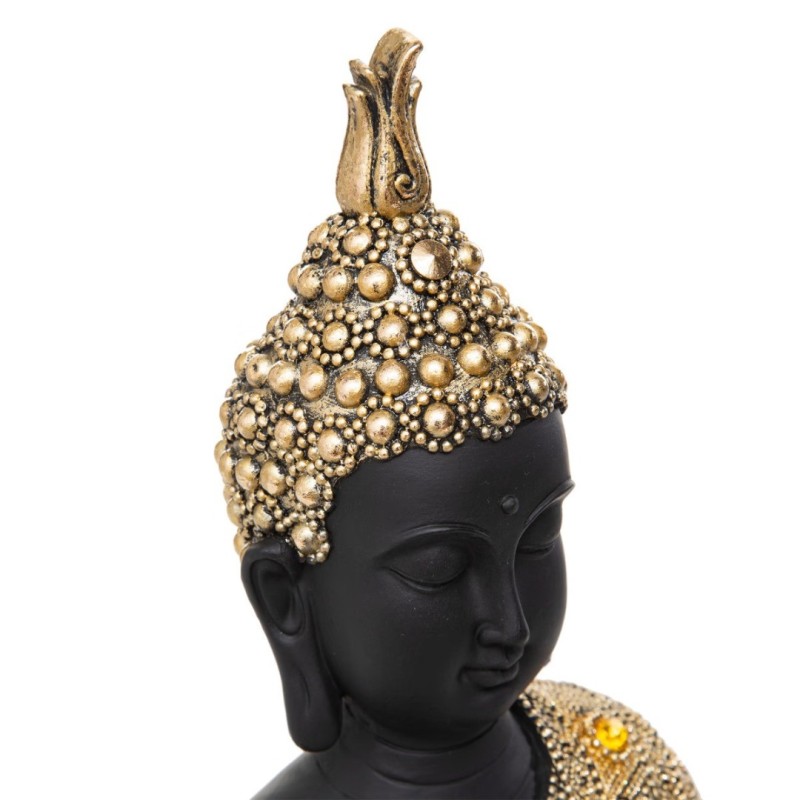 Statueta Buddha așezat, rășină, auriu, H.34 cm, 187942