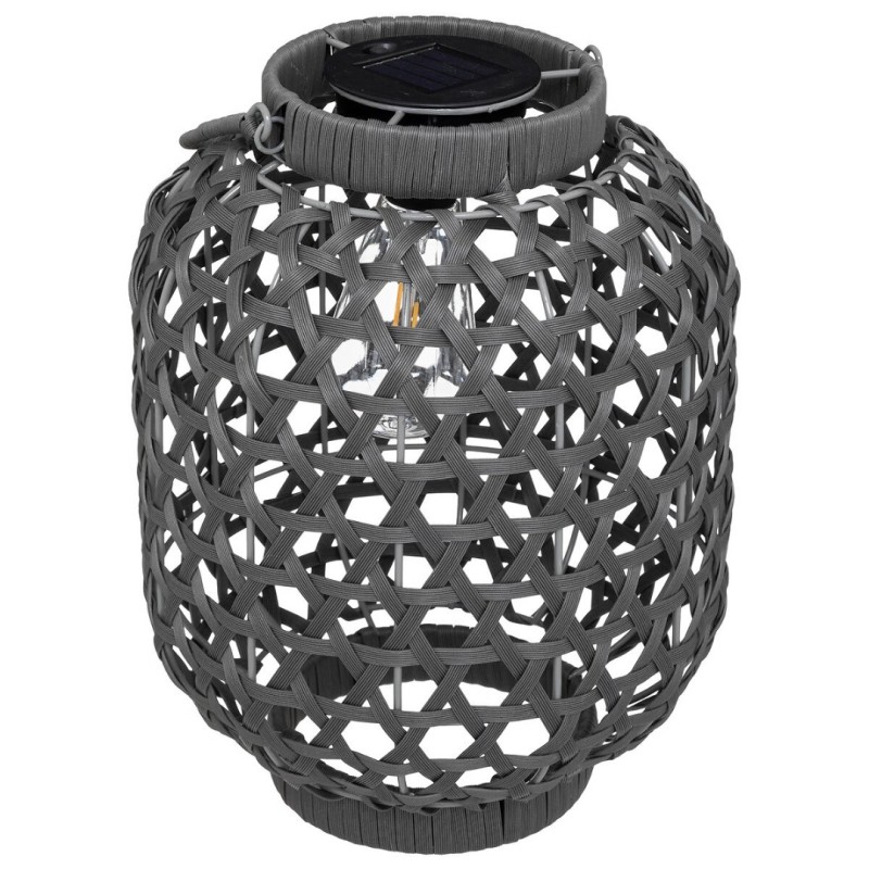 Lampa solara exterior Tola, metal, polipropilena, gri, H.32 cm, 190602