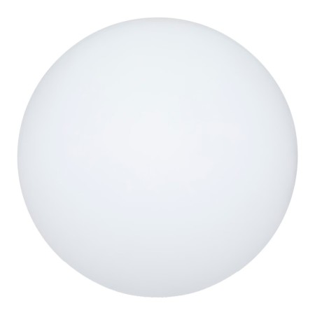 Lampa de exterior Ball, polipropilena, alba, reincarcabil, D.30 cm, 190609