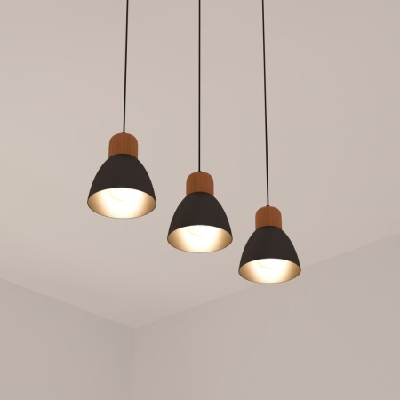 Lustra Interior Desy, metal, negru, 3xE27, L.64 cm, 190633