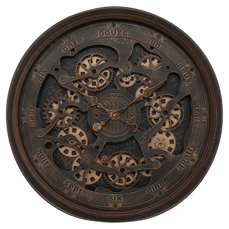 Ceas de perete Alban, metal, sticla, D.76 cm, 193107