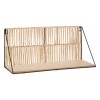 Raft de perete Sofia, metal, blat MDF, negru, L.48 cm, 193208