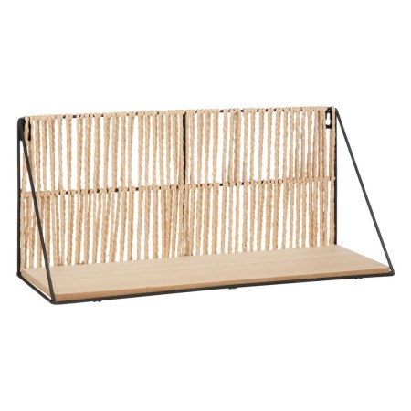 Raft de perete Sofia, metal, blat MDF, negru, L.48 cm, 193208