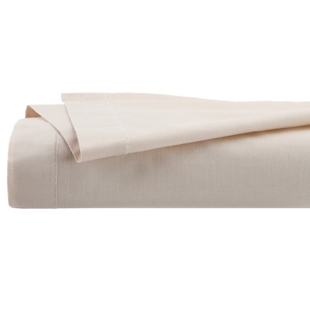 Cearceaf de pat, bumbac percale, bej, 180x290 cm, 194360D