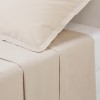 Cearceaf de pat, bumbac percale, bej, 180x290 cm, 194360D