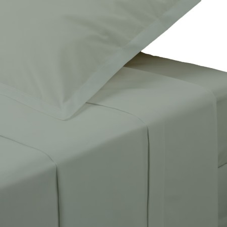 Cearceaf de pat, bumbac percale, verde, 180x290 cm, 194360K