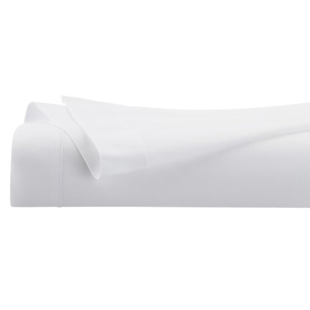 Cearceaf de pat, bumbac percale, alb, 180x290 cm, 194360Z