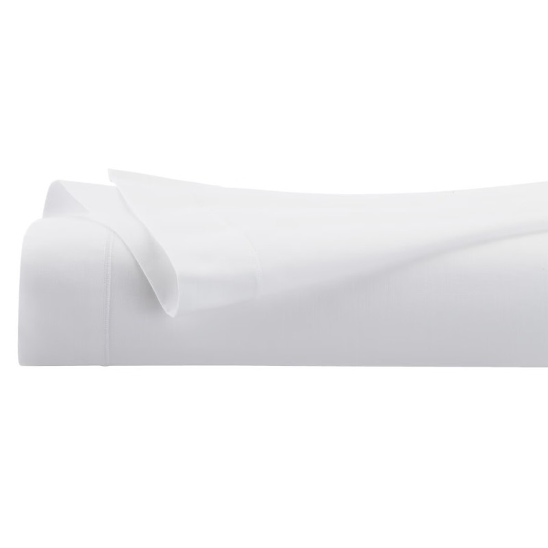 Cearceaf de pat, bumbac percale, alb, 180x290 cm, 194360Z