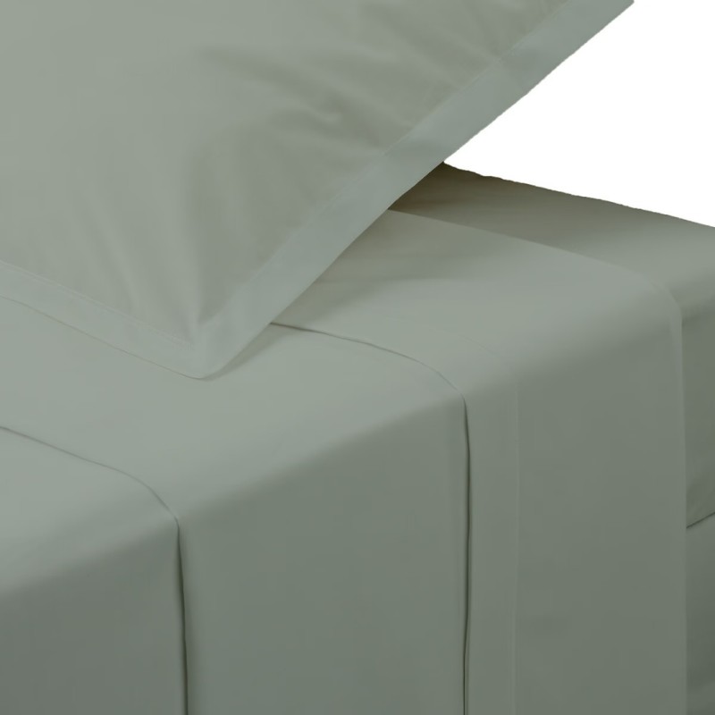 Cearceaf de pat, bumbac percale, verde, 240x290 cm, 194361K