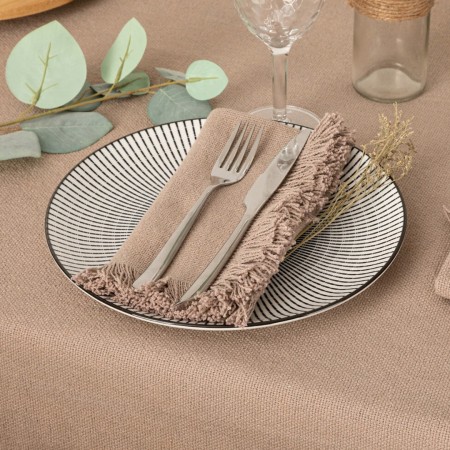 Set 2 servetele Maha, bumbac, gri, 40x40 cm, 194372B
