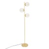 Lampadar Le Collectionneur, metal, sticla, auriu, 3XE14, H.162 cm, 195323
