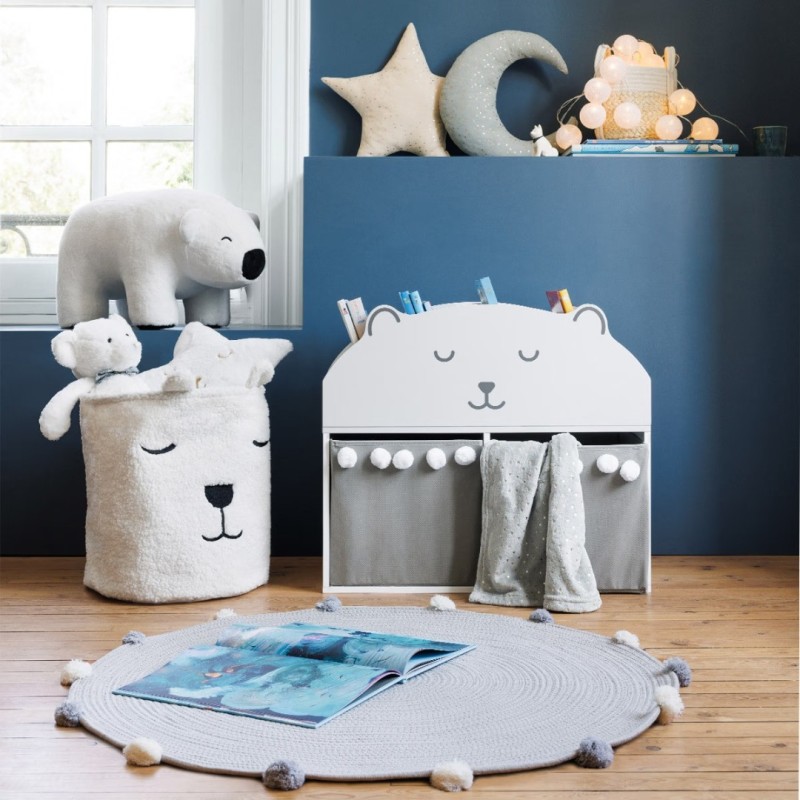 Raft copii Teddy, MDF alb, H.64 cm, 195879