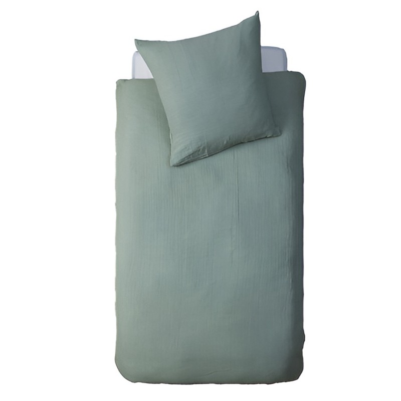 Set lenjerie de pat pentru copii Lili, bumbac, verde, 140x200 cm, 195898D