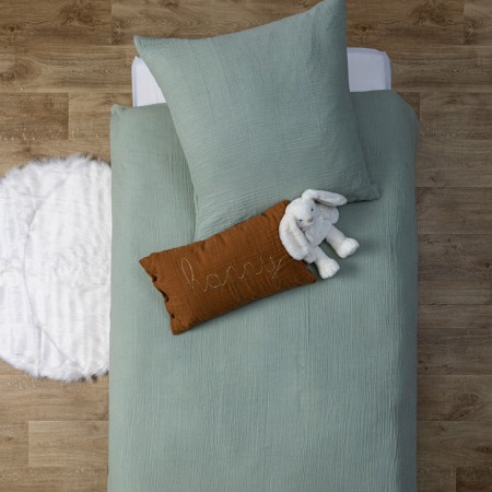 Set lenjerie de pat pentru copii Lili, bumbac, verde, 140x200 cm, 195898D