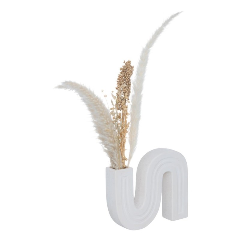 Vaza Soliflore, ceramica, alb, H.21 cm, 196678