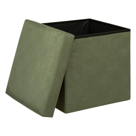 Taburet Lilou, MDF, poliester, khaki, pliabil, 38X38 cm, 197332D