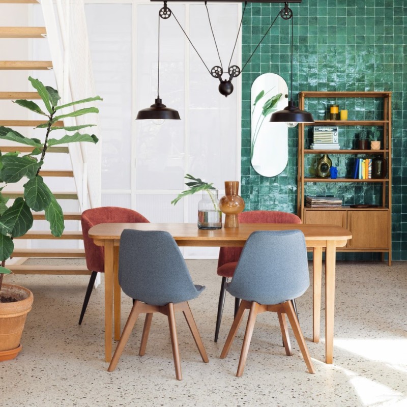 Oglinda Selena, rama metal, negru, H.112 cm, 197625A