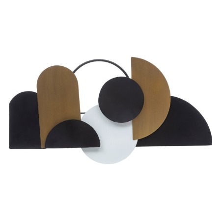 Decoratiune de perete Juliette, auriu/negru, metal, lemn, L.70 cm, 197635