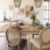 Masa dining Olbia, lemn si MDF, alb, L.200 cm, 197722