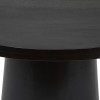 Masa dining Boki, lemn de mango, negru, D.120 cm, 197774