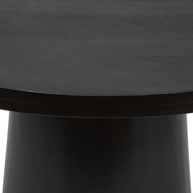 Masa dining Boki, lemn de mango, negru, D.120 cm, 197774