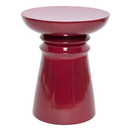 Masuta laterala Jaya, metal, rosu bordo, D.38 cm, 197799E 