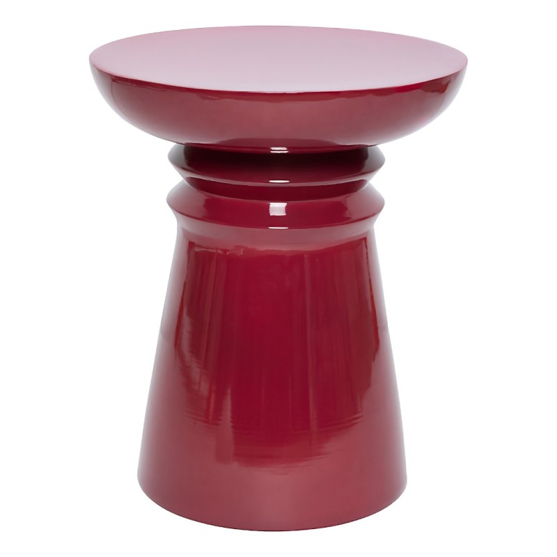 Masuta laterala Jaya, metal, rosu bordo, D.38 cm, 197799E