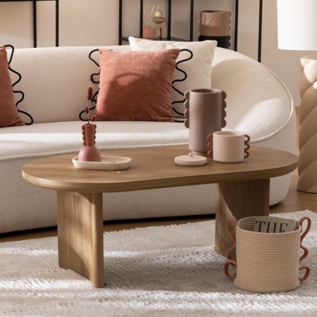 Masuta cafea Lousada, lemn si MDF, L.110 cm, 197820