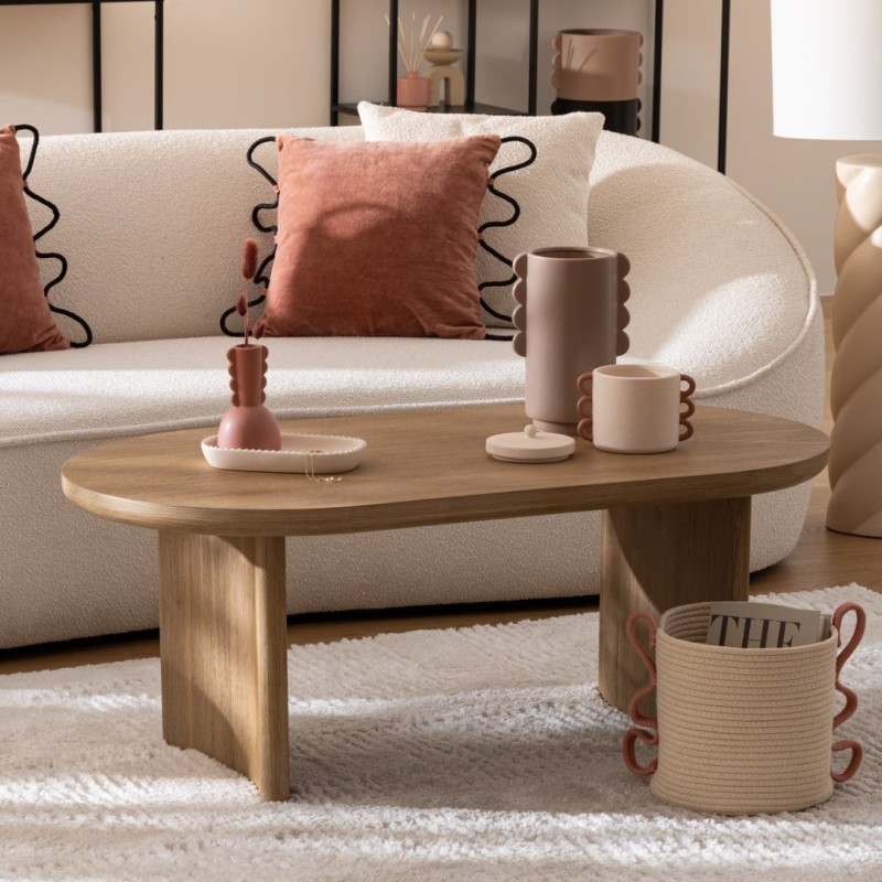 Masuta cafea Lousada, lemn si MDF, L.110 cm, 197820