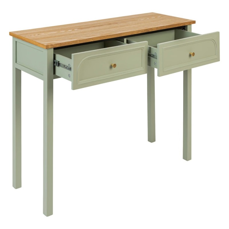 Consola verde Mohea, 2 sertare, L.100 cm, 197858A