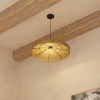 Suspensie Bellamy, metal, iuta, bej, 1XE27, D.58 cm, 200043