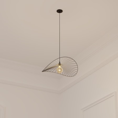 Suspensie Adelia, metal, negru, 1XE27, D.58 cm, 200078