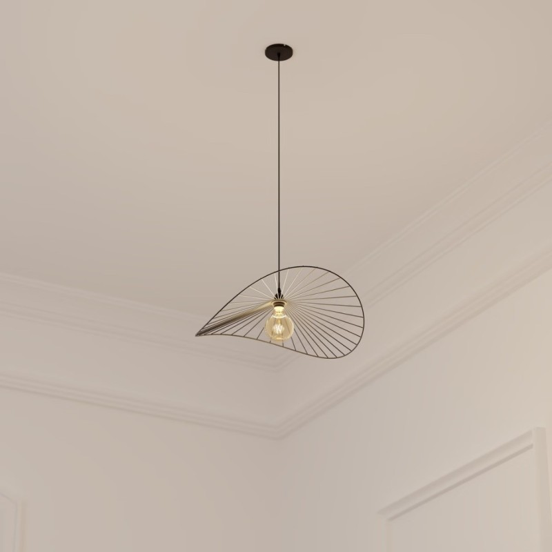 Suspensie Adelia, metal, negru, 1XE27, D.58 cm, 200078