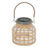 Lampa solara exterior Niky, sticla, iuta, bej, H.12 cm, 200086