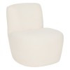 Fotoliu Leone, boucle, alb, H.68 cm, 202214E