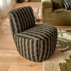 Fotoliu Nyero, placaj, textil chenille, verde, H.67 cm, 202214H
