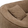 Canapea 3 locuri Ostuni, PAL, textil chenille, mokka, L.232 cm, 202238C