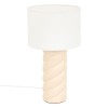 Veioza Noly, ceramica, poliester, bej, 1XE14, H.44 cm, 202630