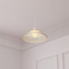 Suspensie Mahe, metal, bambus, bej, 1XE27, D.36 cm, 202632
