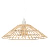 Suspensie Mahe, metal, bambus, bej, 1XE27, D.36 cm, 202632