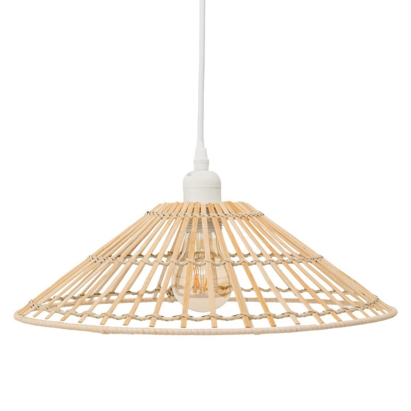 Suspensie Mahe, metal, bambus, bej, 1XE27, D.36 cm, 202632
