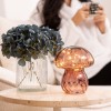 Lampa de masa Malu, sticla, roz antic, LED, 5 lumeni, alb cald 2700K, H.15 cm, 202637B