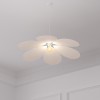 Suspensie Naya, metal, poliester, bej, D.72 cm, 202639